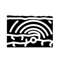 Tectonic Earthquake Disaster Glyph Icon