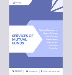 Flyer Design Of Services Of Mutual Funds