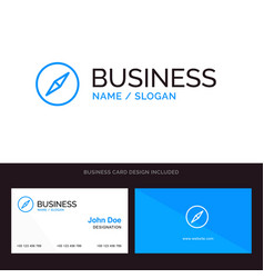 Instagram Compass Navigation Blue Business Logo