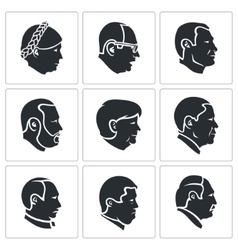 People Head Icons Set