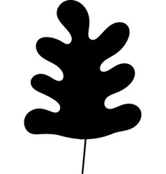 Tree Leaf Botanical Floral Decoration Silhouette