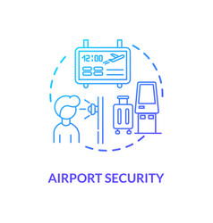 Airport Security Concept Icon