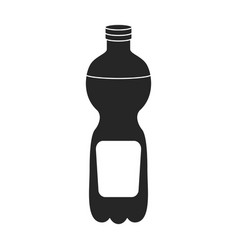 Bottle Of Soda Iconblack Logo Isolated On