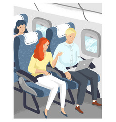 Passenger On Plane Seat Travel