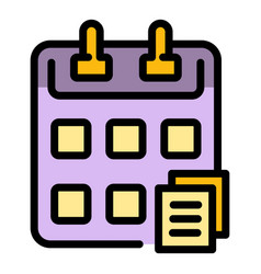 Rush Job Calendar Icon Flat