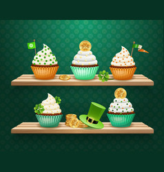 Saint Patricks Day Sweets Composition