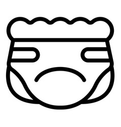 Senior Pad Icon Outline Adult Diaper