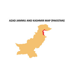 Azad Jammu And Kashmir Map Highlighted