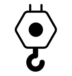 Hook Glyph Icon Glyph Design