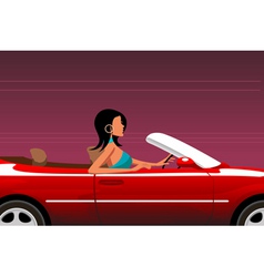 Urban Woman Driving Car