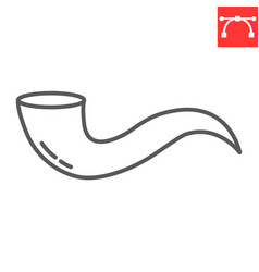 Shofar Line Icon