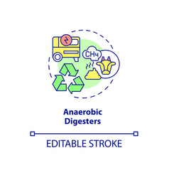 Anaerobic Digesters Concept Icon