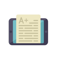 Online Test Icon Flat Web Course