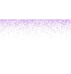 Wide Purple Glitter Confetti On White Background