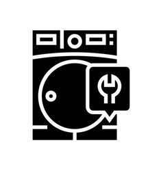 Dryer Machine Repair Glyph Icon