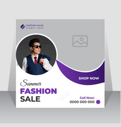 Fashion Sale Banner Social Media Post Template