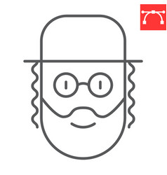 Rabbi Line Icon