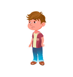 Tired Boy Kid Wake Up Early For School Cartoon