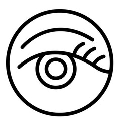 Gel Patch Icon Outline Eye Mask