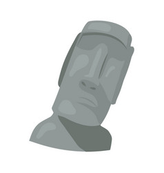 Moai Face Statue