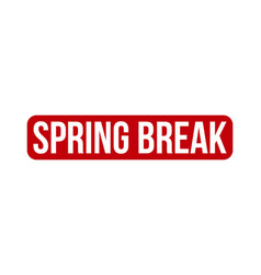 Spring Break Rubber Stamp Seal