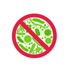 Stop Bacteria And Viruses Sign