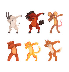 Various Animals Standing In Dub Dancing Pose