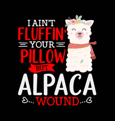 Funny Wound Care Nurse Alpaca Llama Pun Saying