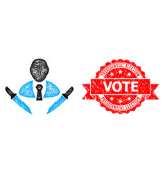 Grunge Presidential Election Vote Stamp Seal