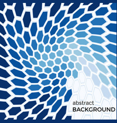 Abstract background with blue hexagons Royalty Free Vector
