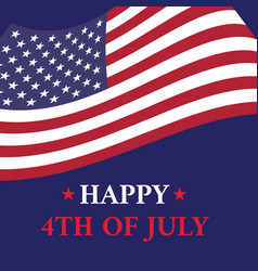 Fourth Of July Poster American Flag Happy