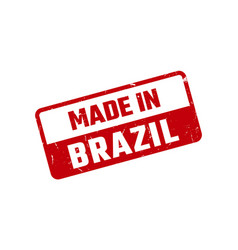 Made In Brazil Rubber Stamp