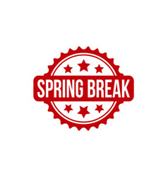 Spring Break Rubber Grunge Stamp Seal