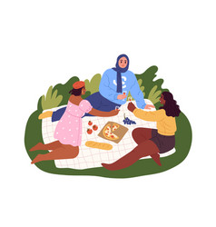 Women Friends On A Picnic