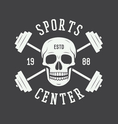 Gym Logo Label And Or Badge Vintage Style