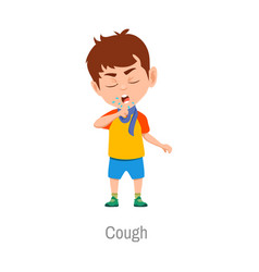 Kid Cough Child With Respiratory Disease Sick Boy