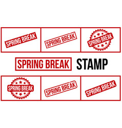 Spring Break Rubber Stamp Set