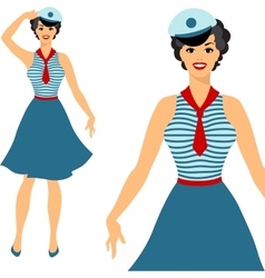 Beautiful Pin Up Sailor Girl 1950s Style