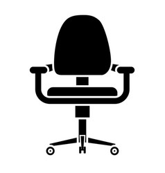 Black Office Chair Icon