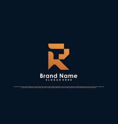 Letter R Monogram Logo Design Template