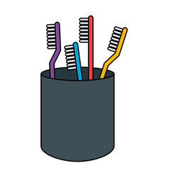 Tooth Brush Care Icon Dental Hygiene Web Sign