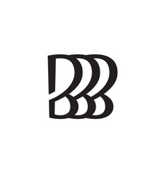 Bbb Letter Logo Design