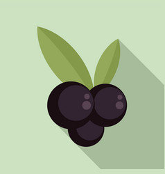 Blackcurrant Icon Flat Style