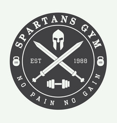 Gym Logo In Vintage Style