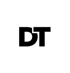 Letter D And T Dt Logo Design Template Minimal