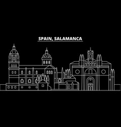 Salamanca Silhouette Skyline Spain