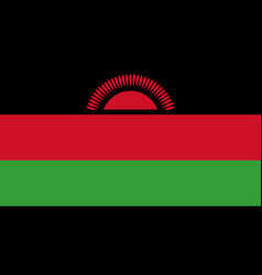 Malawi Flag With Original Rgb Color