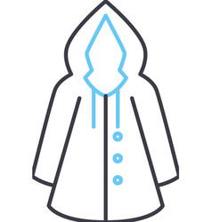 Raincoat Line Icon Outline Symbol