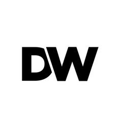 Letter D And W Dw Logo Design Template Minimal