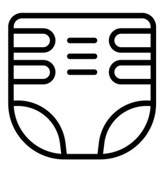 Old Senior Diaper Icon Outline Slender